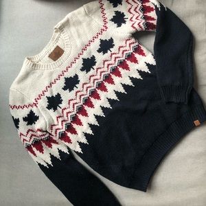 Canadiana Crew Neck Knit Sweater